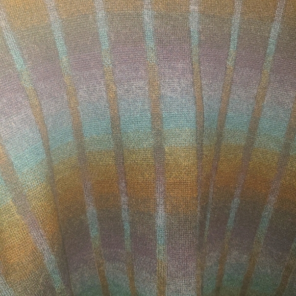 Norm Thompson Wool Blend Sweater Striped Multicolor Grandpa Coogie Biggie Style - Picture 2 of 5